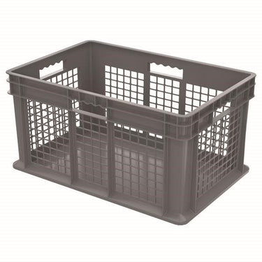 Akro-Mils® Straight Wall Container, Mesh Sides & Solid Base, 23 3/4